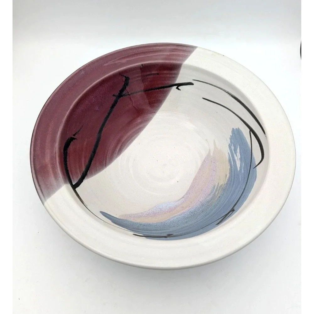 Studio Art Pottery Large Bowl 11 7/8